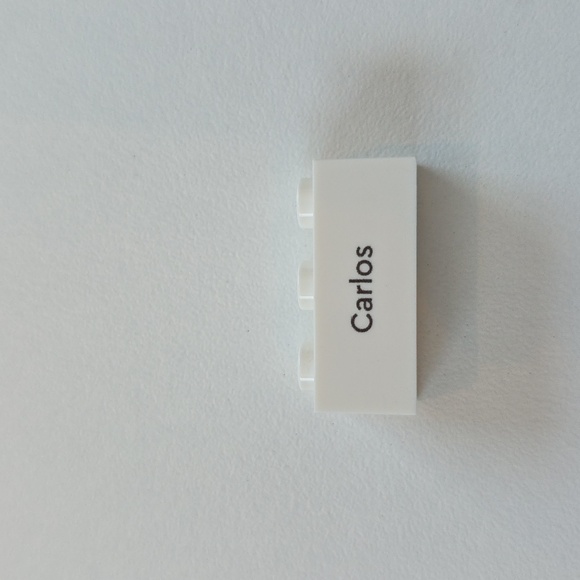 Lego Other - Custom White LEGO Brick - Carlos - Mall Of America